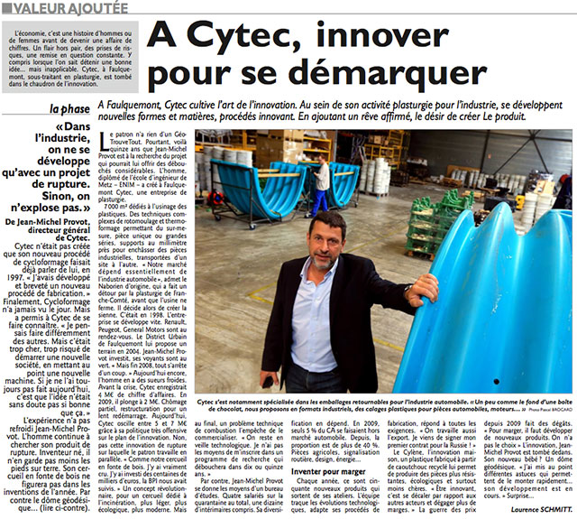 cytect innove républicain lorrain 11 2014